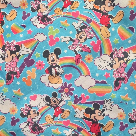 Vintage Disney Parks Exclusive Official Mickey & Minnie Colorful Tote Bag - Picture 4 of 8